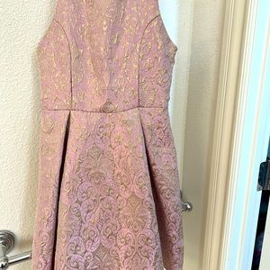 Beautiful pink and gold brocade dress